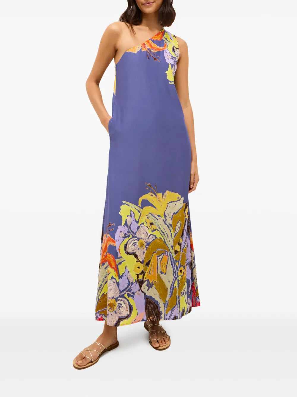 Jae Asymmetric Floral Dress