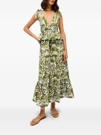 Whitley Peplum Maxi Dress