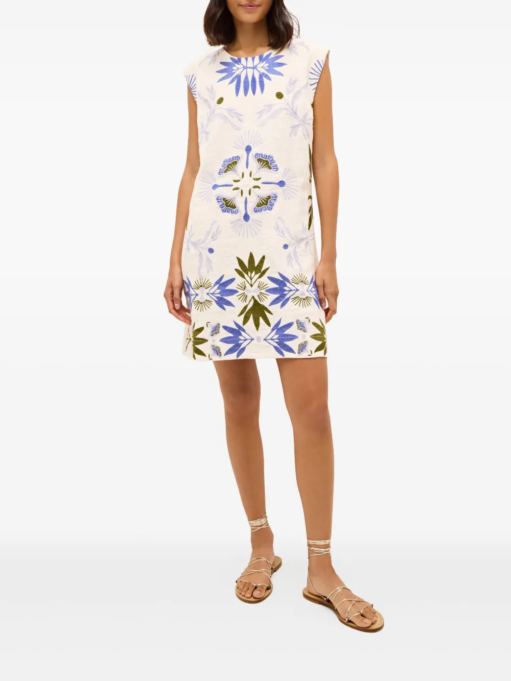 Yvette Embroidered Shift Dress