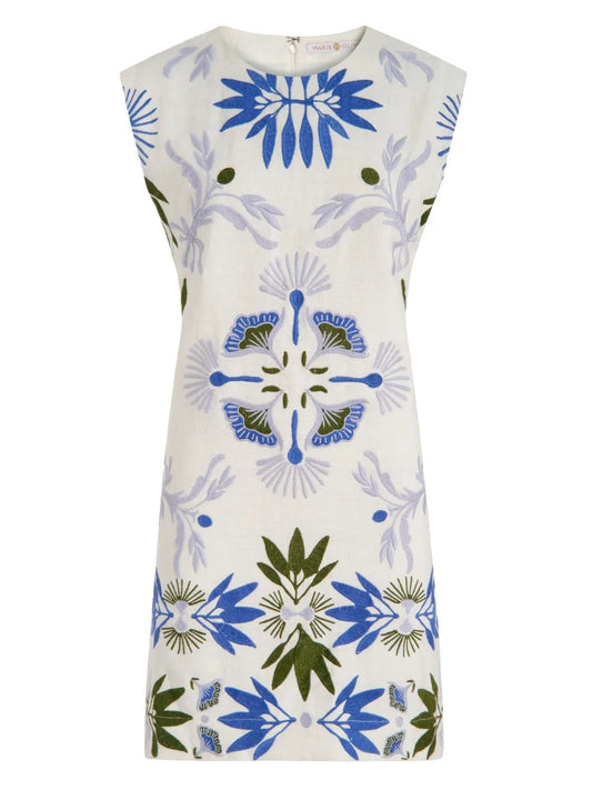 Yvette Embroidered Shift Dress