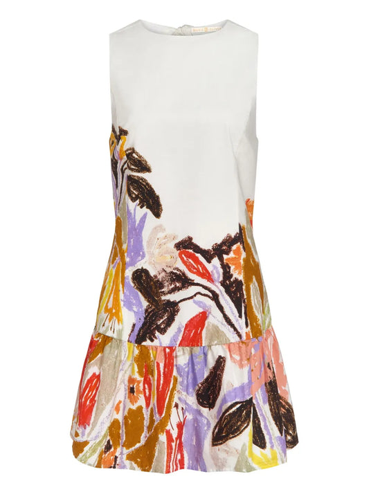 Marilyn Floral-Print Tiered Dress