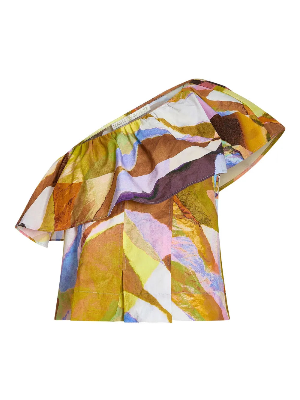 Mccauley Asymmetric Ruffle Top