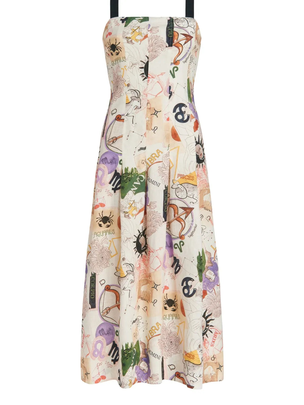 Dixon Print-Illustrated Midi Dress