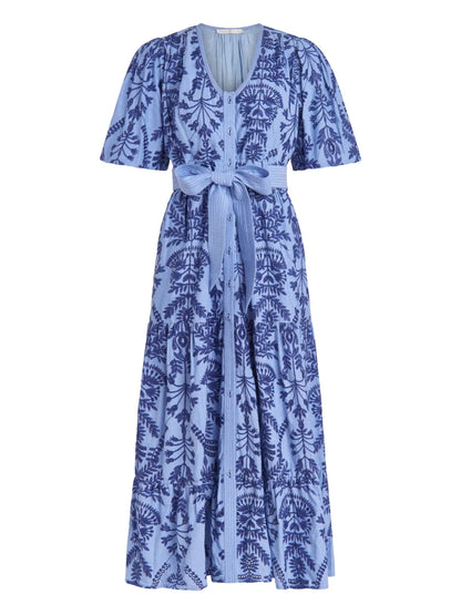Natty Floral-Print Midi Dress