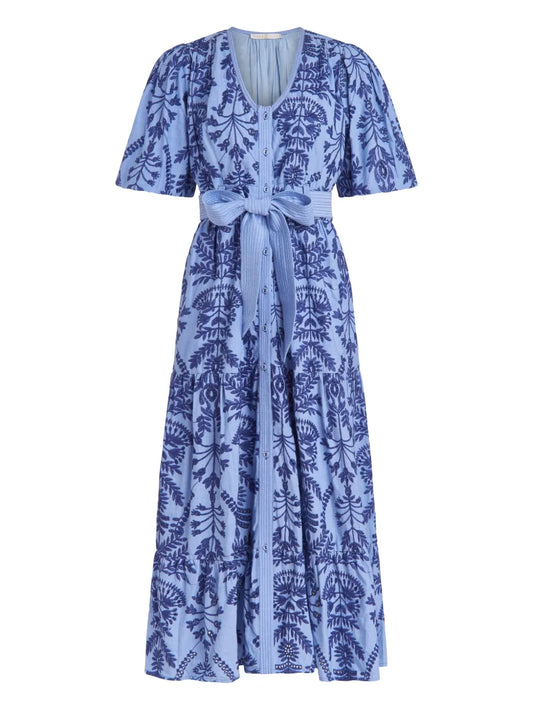 Natty Floral-Print Midi Dress