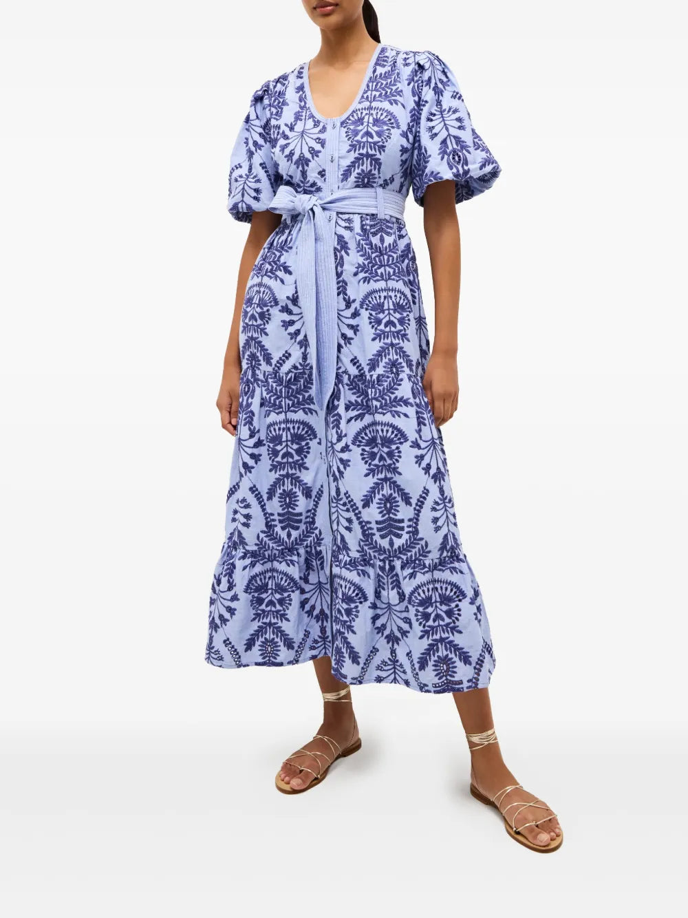 Natty Floral-Print Midi Dress