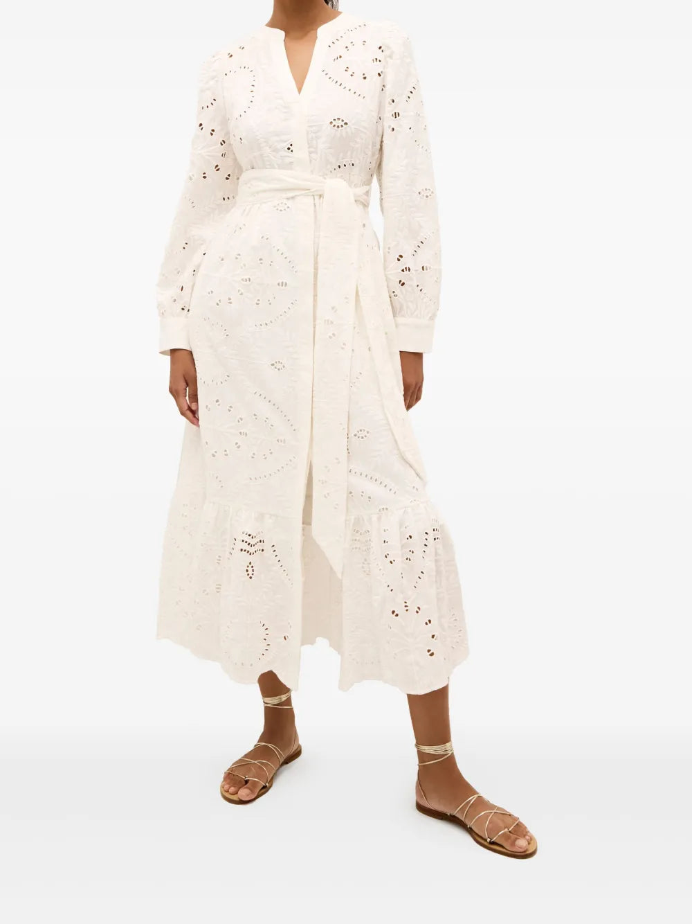 Hannon Embroidered Midi Dress