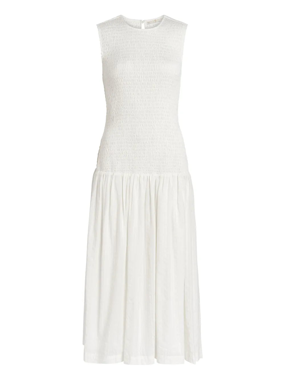 Porter Smocked-Bodice Midi Dress