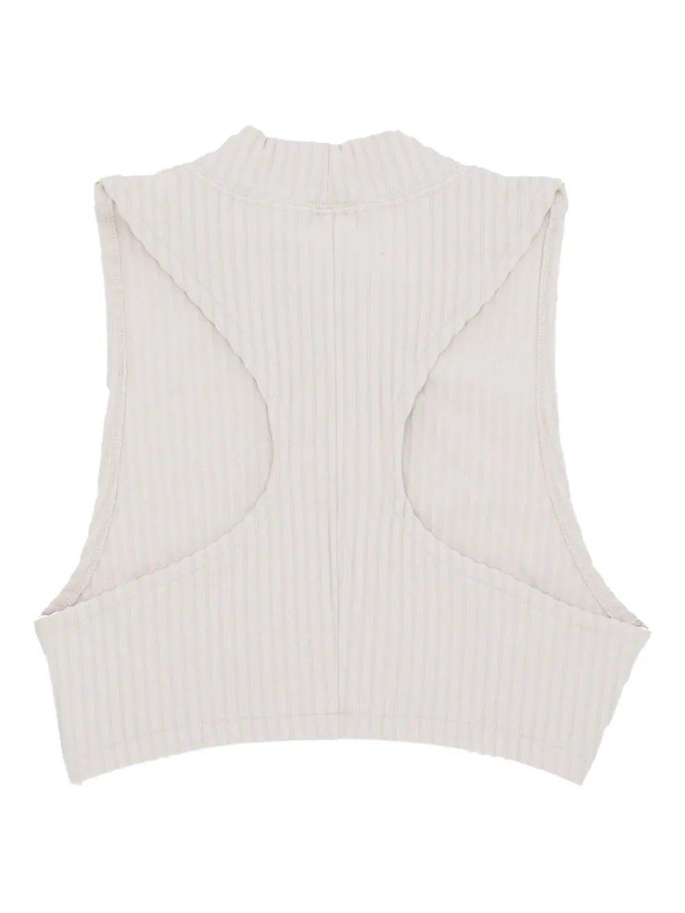 W Nsw Chill Knit Mock-Neck Ribbed Cropped Tank "Brown"