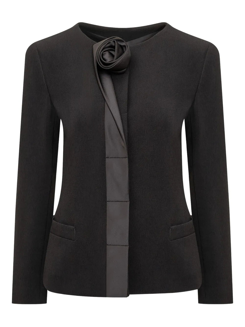 Floral-Appliqué Blazer