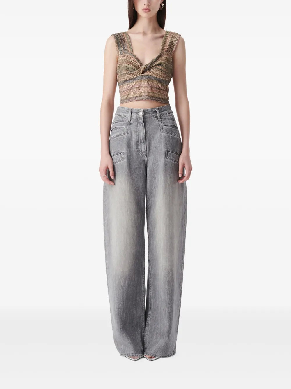 Eloy Cropped Multicolor Top