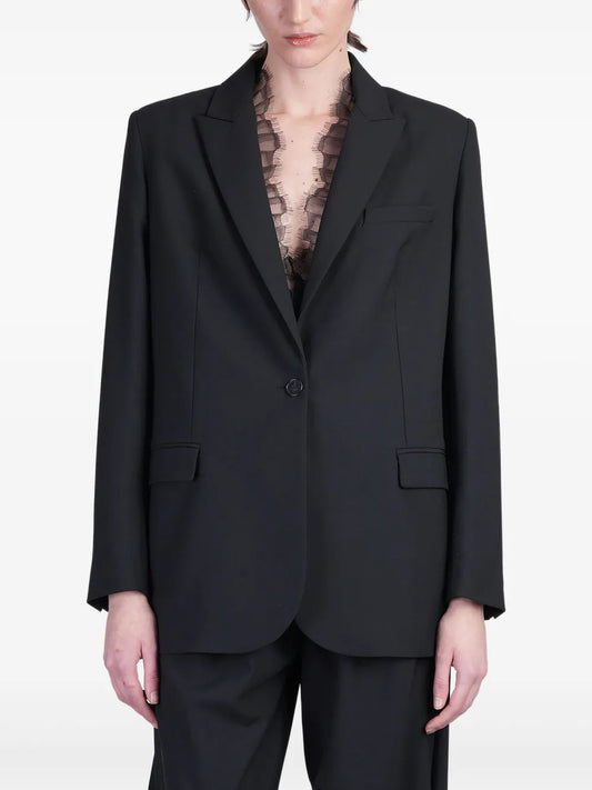 Lace-Detailing Blazer