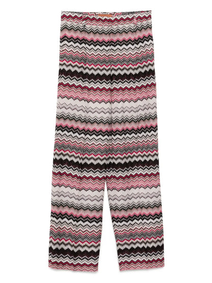 Graphic-Print Trousers