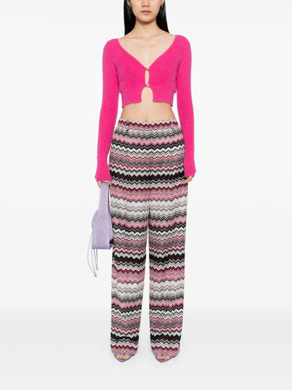 Graphic-Print Trousers