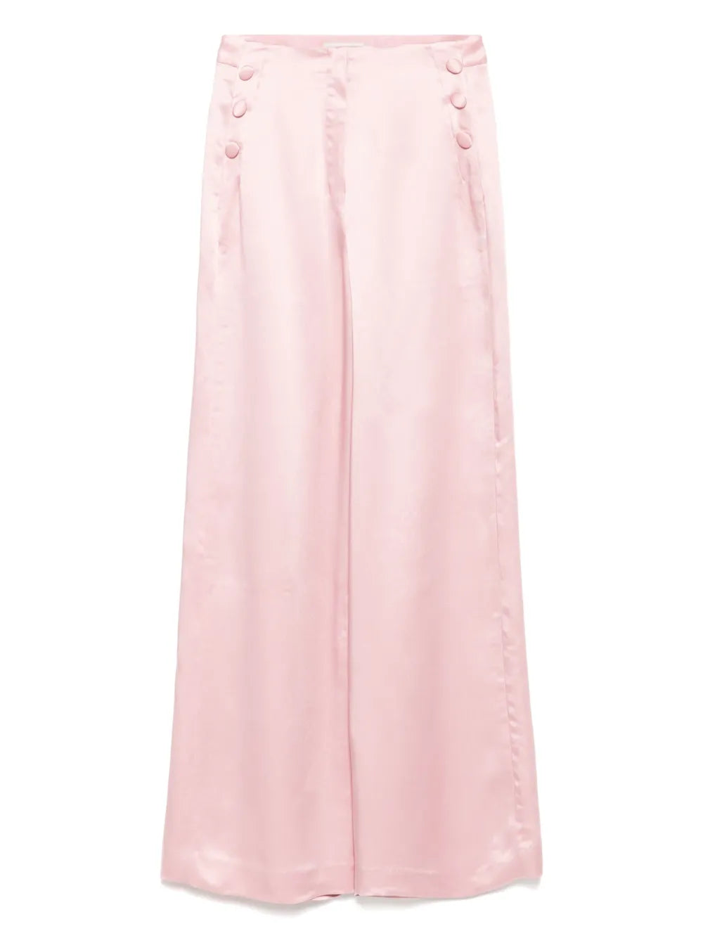 High-Waisted Button-Detailed Trousers