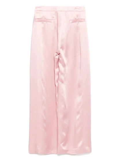High-Waisted Button-Detailed Trousers