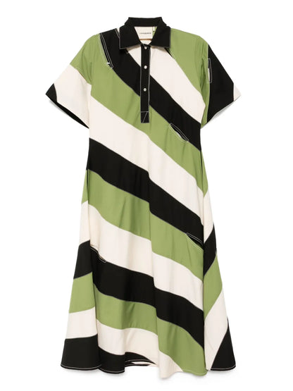 Classic Colour-Blocked Dress