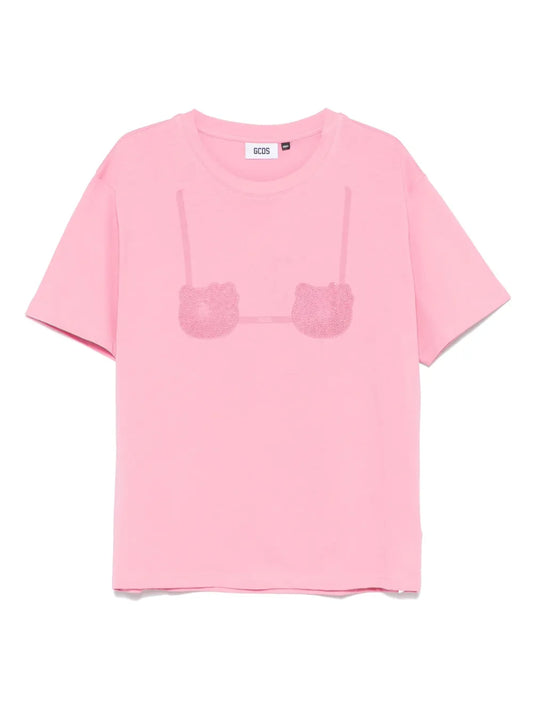 Printed-Bra T-Shirt