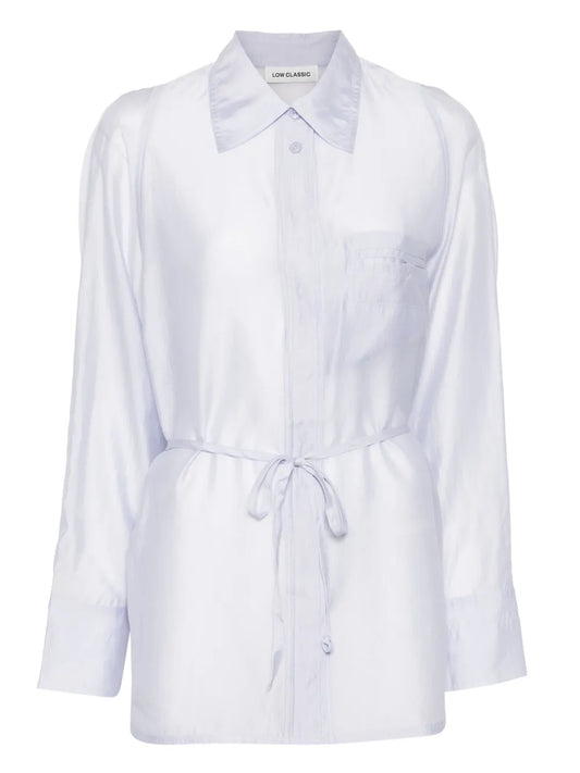 See-Through Back Strap Shirt