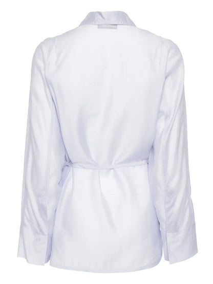 See-Through Back Strap Shirt