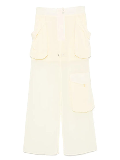 Layered-Design Midi Skirt
