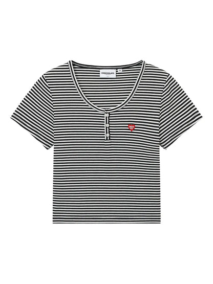 Striped Logo T-Shirt