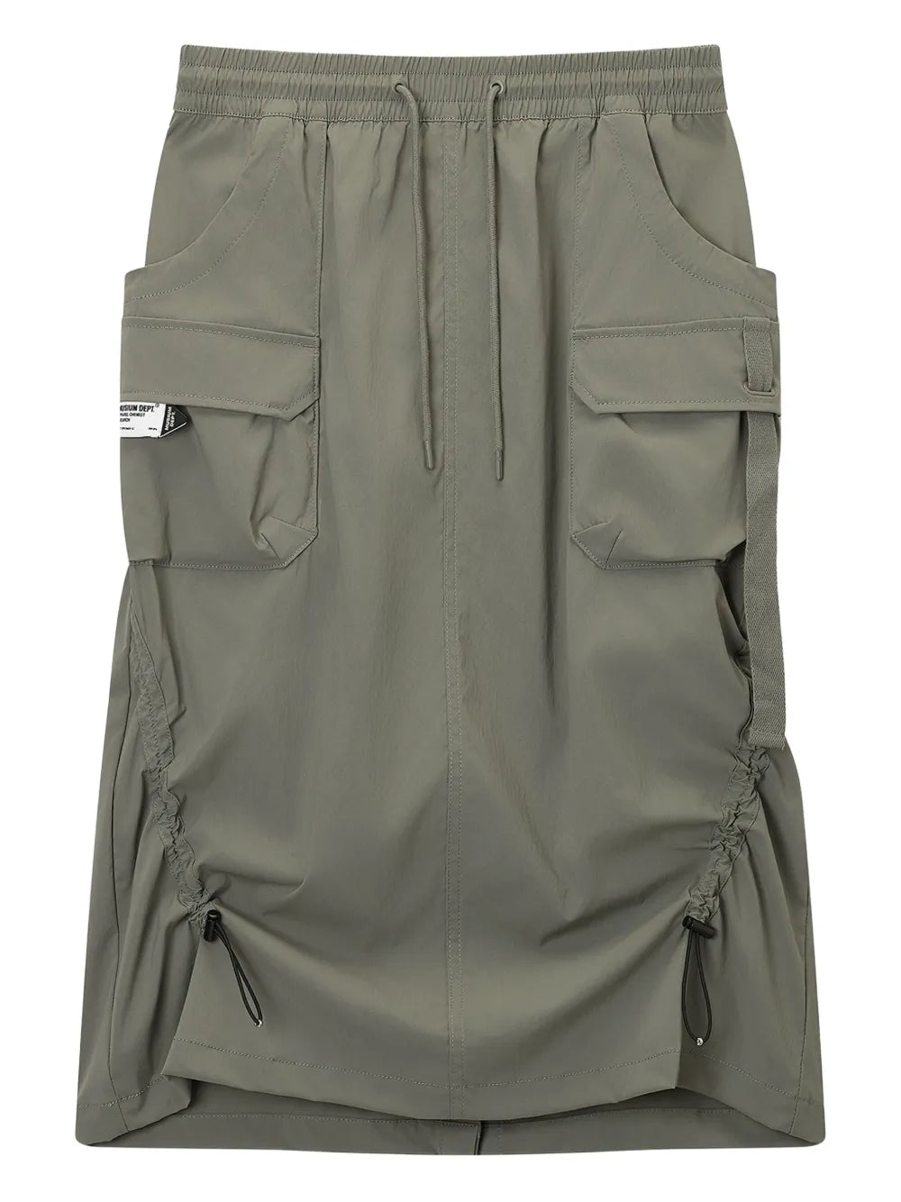 Cargo-Pockets Midi Skirt