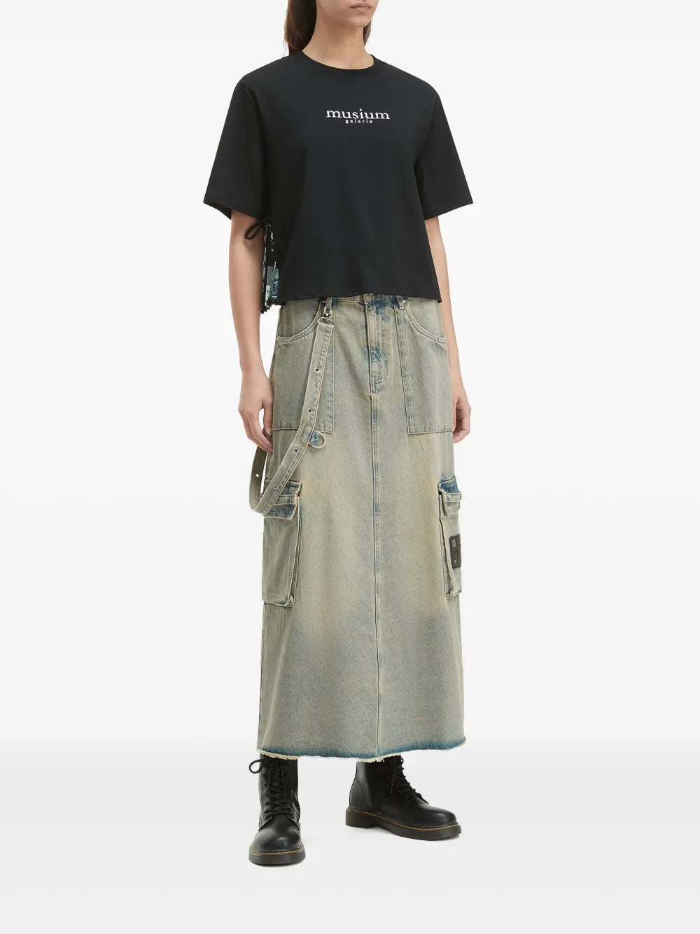 Denim Midi Skirt