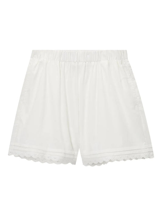 Scalloped-Edge Shorts