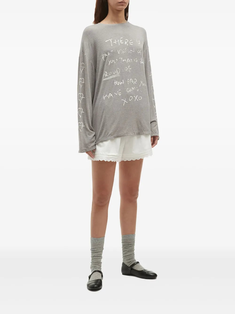 Scalloped-Edge Shorts