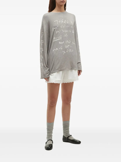 Scalloped-Edge Shorts