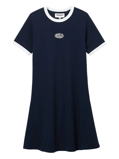 Contrasting T-Shirt Dress