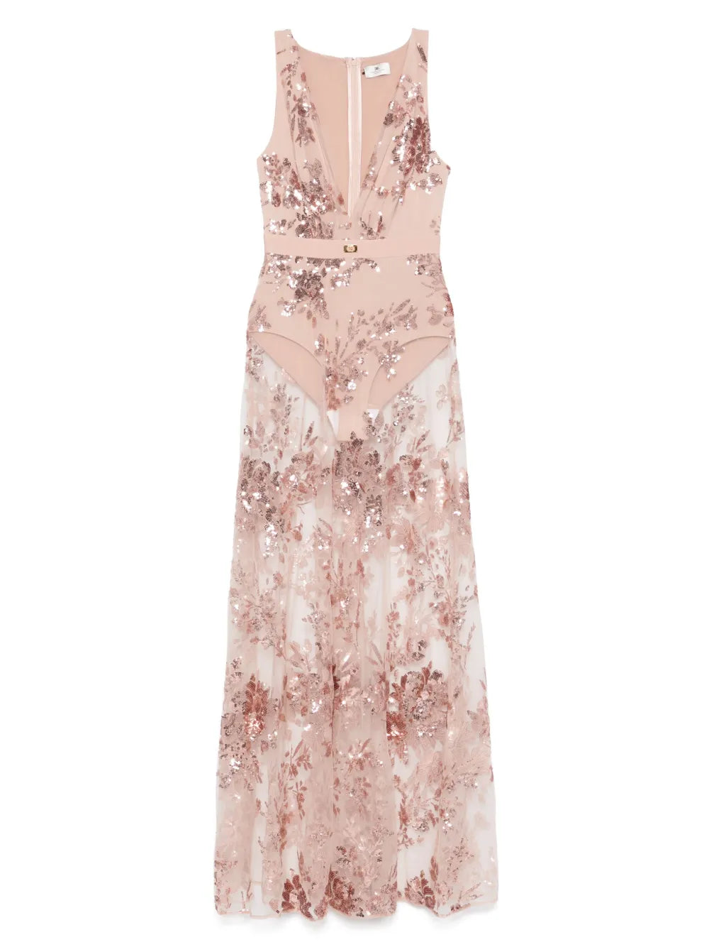 Sequin-Embellished Gown