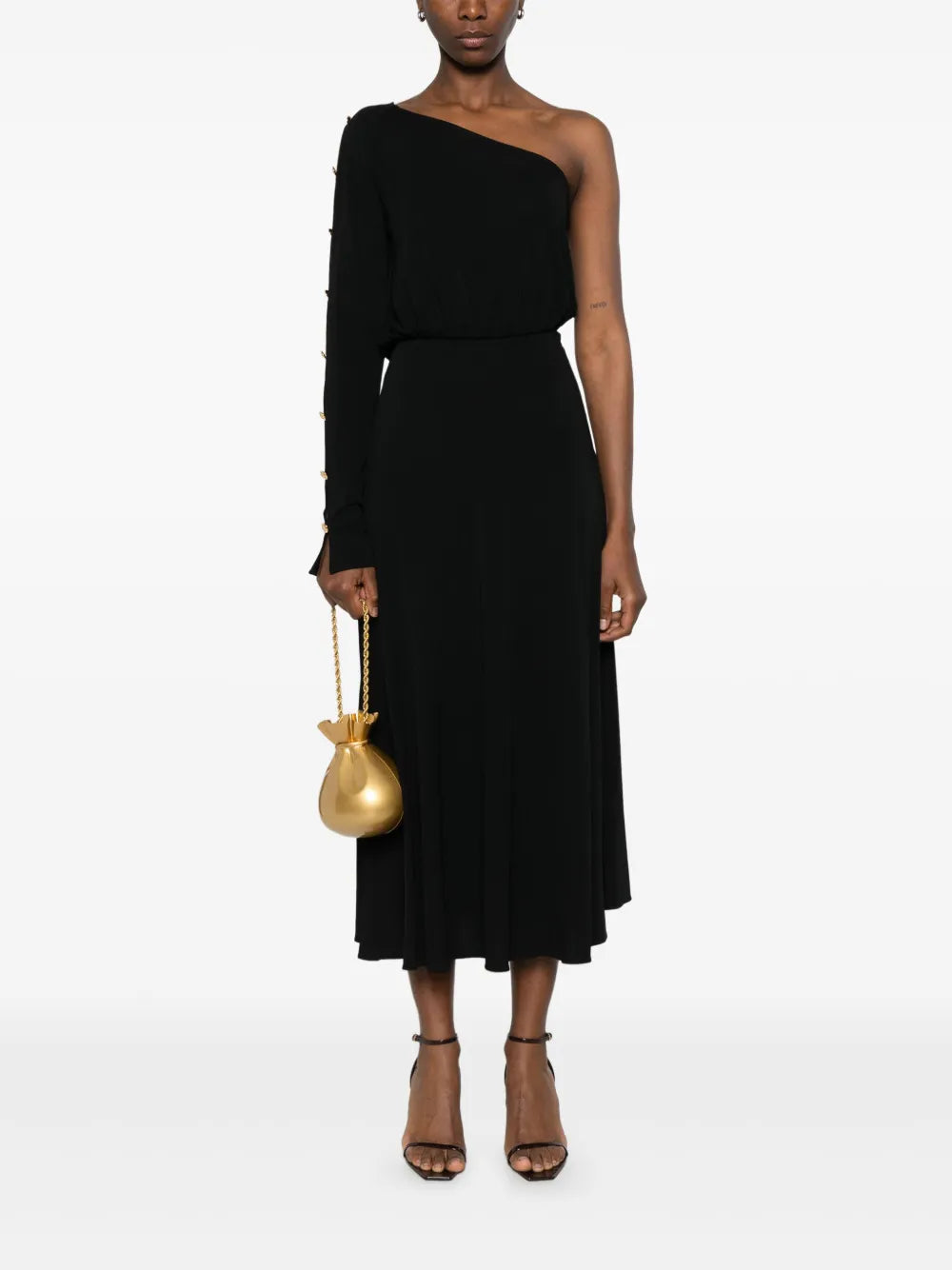 One-Shoulder Midi Dress