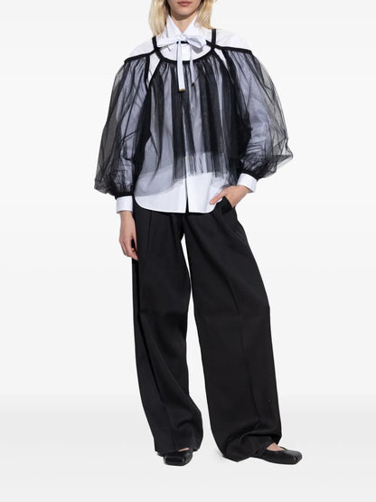 Tulle-Panels Sleeves