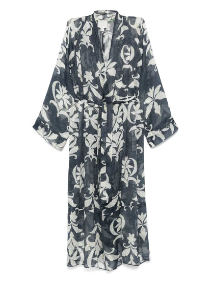 The Secret Lily-Print Coat