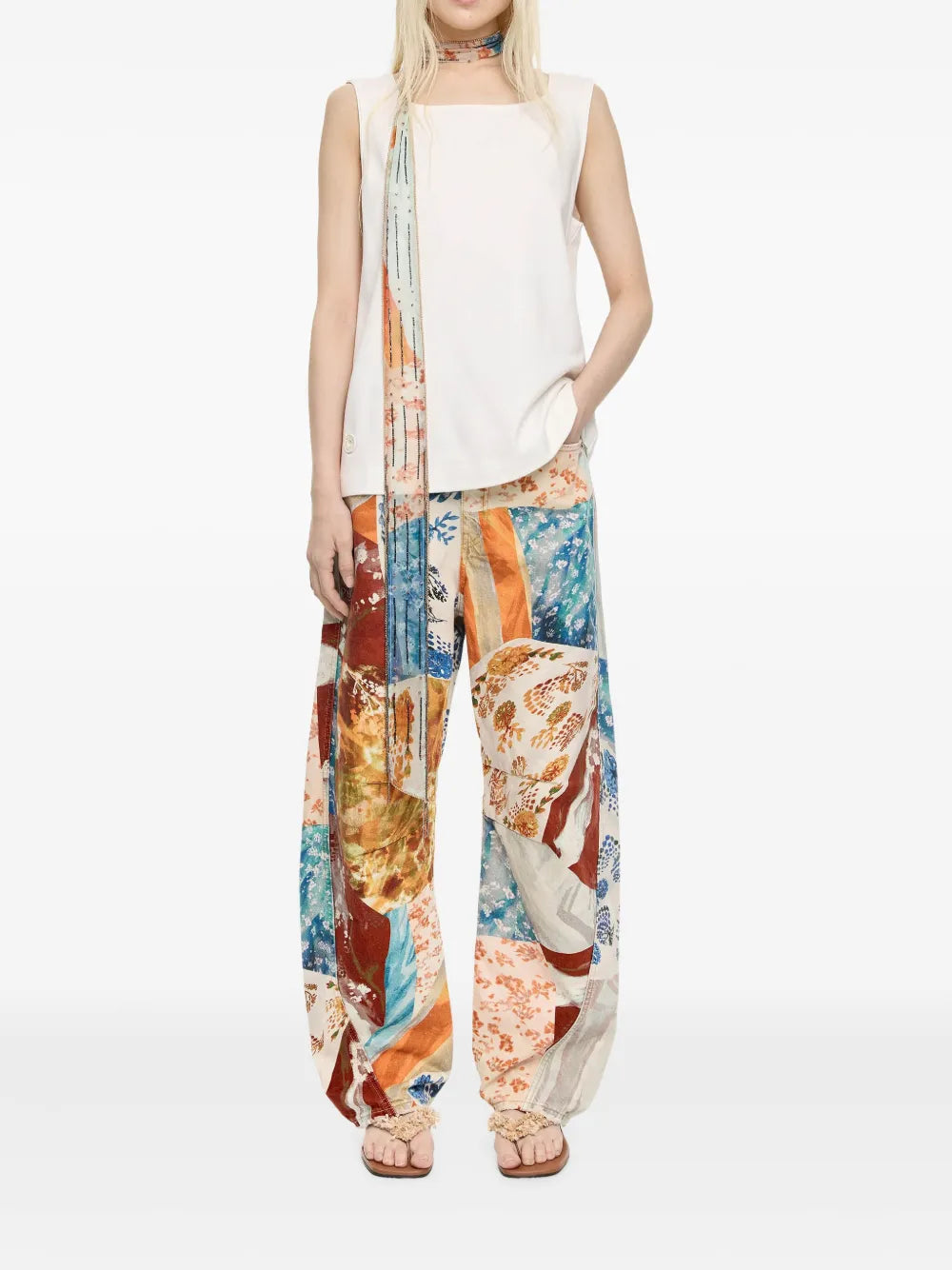 Cotton Tapered Pants