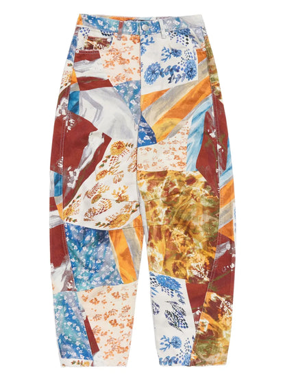 Cotton Tapered Pants