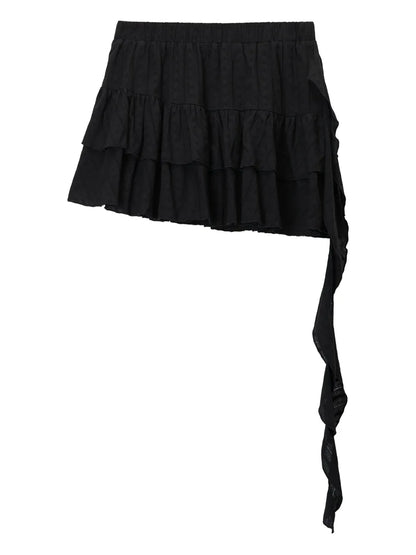 Ruffle-Detail Miniskirt