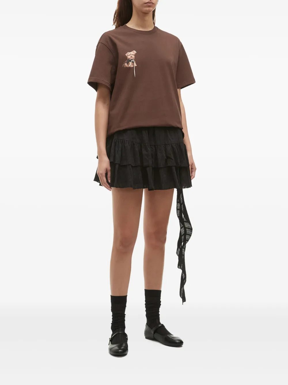 Ruffle-Detail Miniskirt