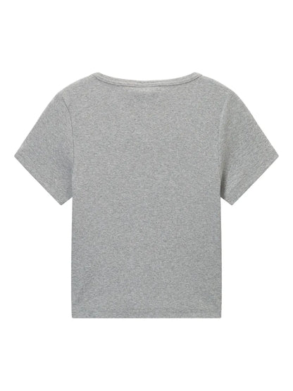Fine-Ribbed T-Shirt