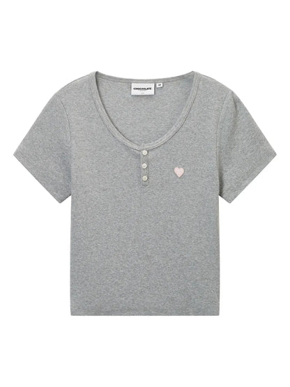 Fine-Ribbed T-Shirt
