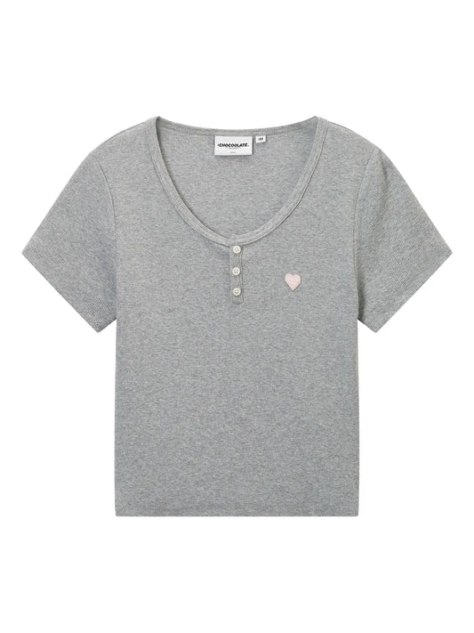 Fine-Ribbed T-Shirt