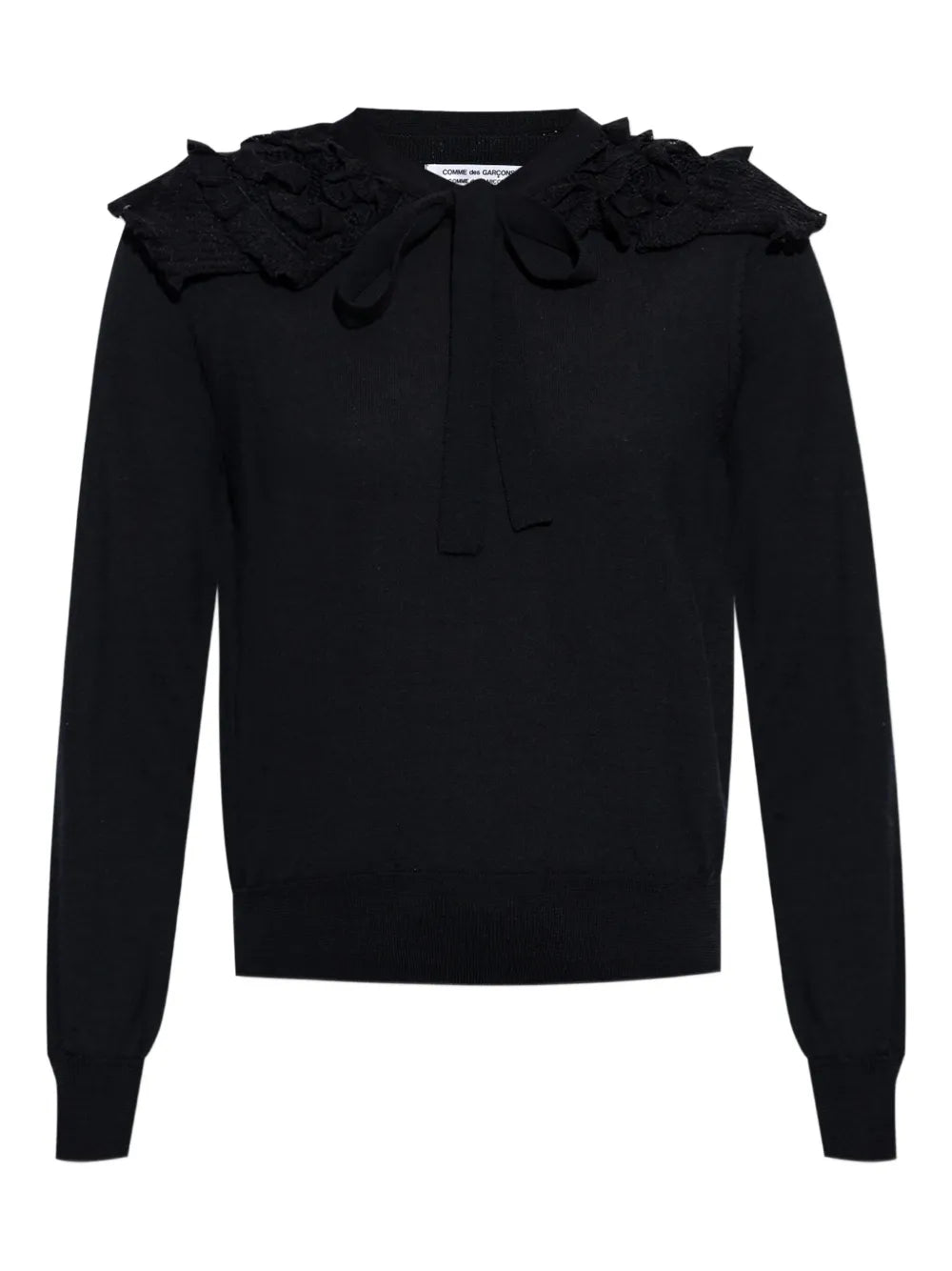 Ruffle-Detailing Cardigan