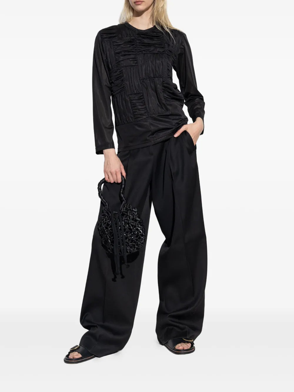 Crease-Effect Top