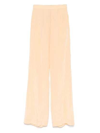 Satin Flared Trousers