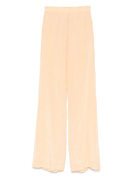 Satin Flared Trousers