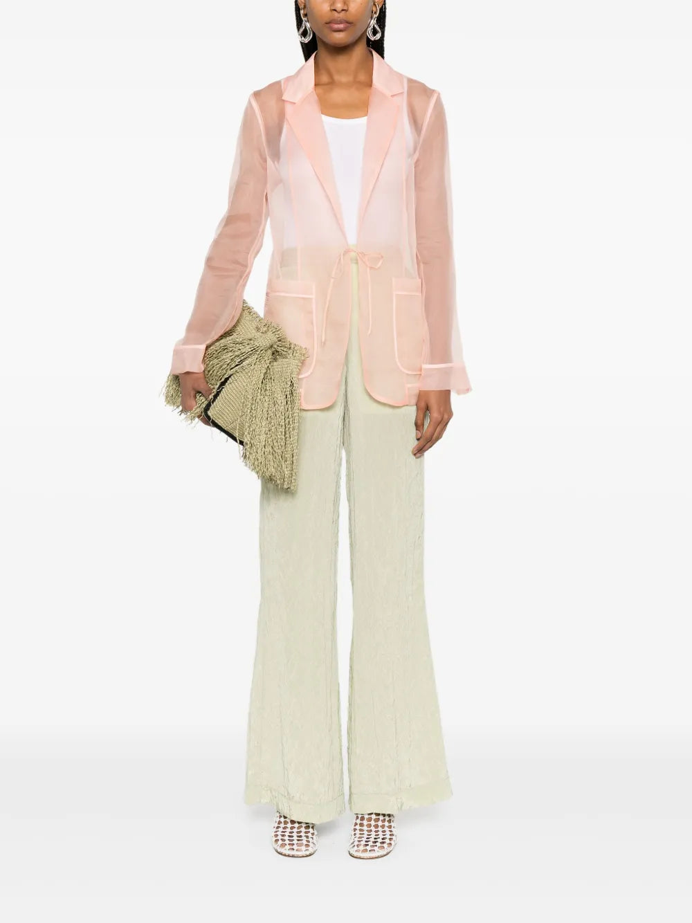 Silk Organza Blazer