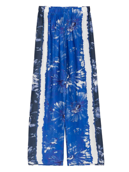 Floral-Print Trousers