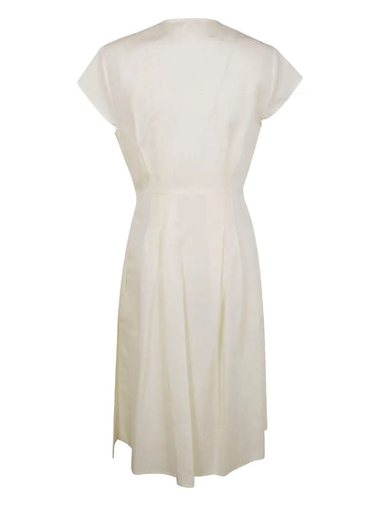 Buckle-Detail Wrap Dress